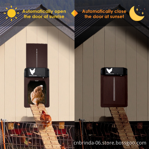 Automatic Chicken Coop Door Light-Sensitive Automatic Chicken House Door High quality and practical Chicken Pets Tool Dropship